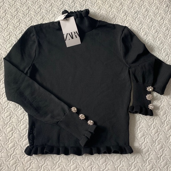 🖤Zara Jewel button sweater 🖤 - Picture 2 of 5